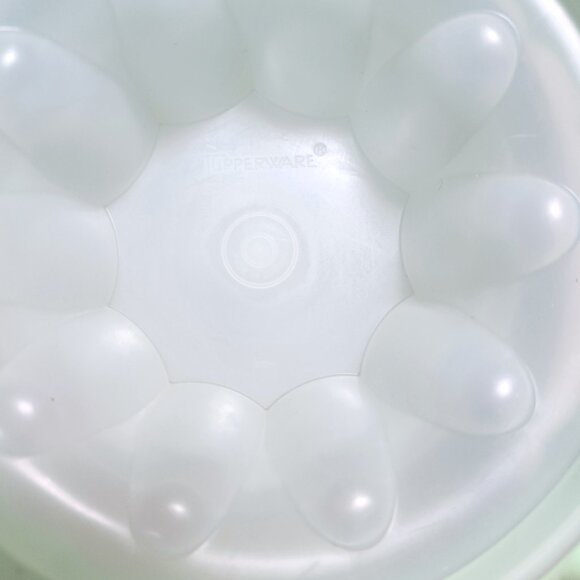 Tupperware Jello Jelly Mold Ring Green 3 Piece 9.5 Inch Round 1201 Vintage - Picture 5 of 9